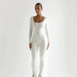 Women's Neck Fitted Long Sleeve Bodysuit - Active and Casual Wear
