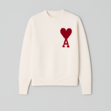 Women's Crew Neck Knit Sweater - Casual Wear