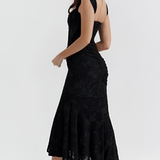 Women's Corset Ruched Mermaid Dress - Formal Occasion