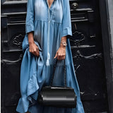 Women's Tiered Maxi Dress - Casual Wear