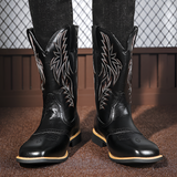 Men's Square Toe Western Boots - Casual Outdoor