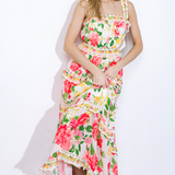 Women's Floral Tiered Maxi Dress - Summer Garden Party