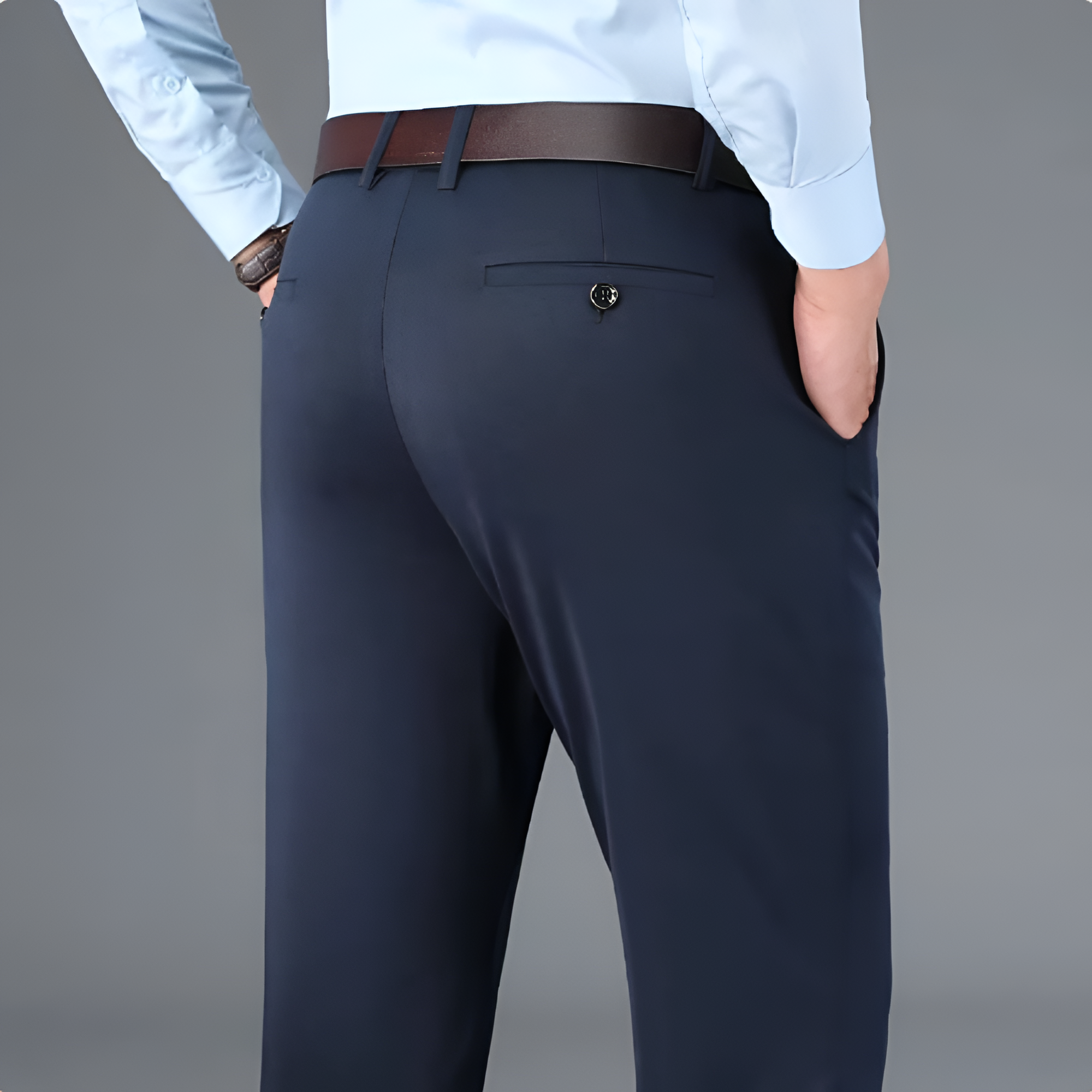 Men's Slim Fit Stretch Dress Pants - Office Wear