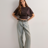 Women's Batwing Sleeve Cinched Waist Tee - Casual Chic