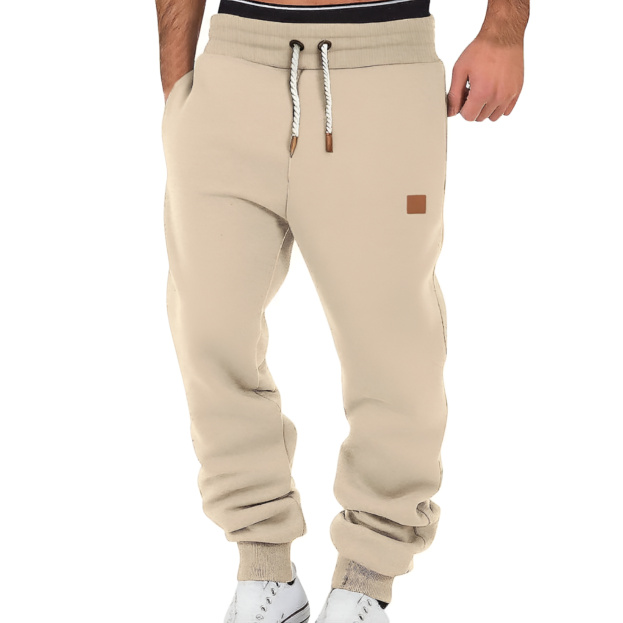 Men's Cuffed Drawstring Joggers - Leisure Sport