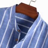 Men's Striped Short Sleeve Shirt - Casual Summer Wear