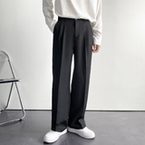 Men's Dress Pants Pleated Wide Leg - Smart Casual