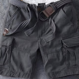 Men's Belted Cargo Shorts - Summer Casual Wear