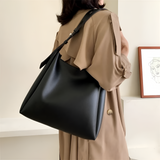 Women's Minimalist Adjustable Shoulder Bag - Office Wear
