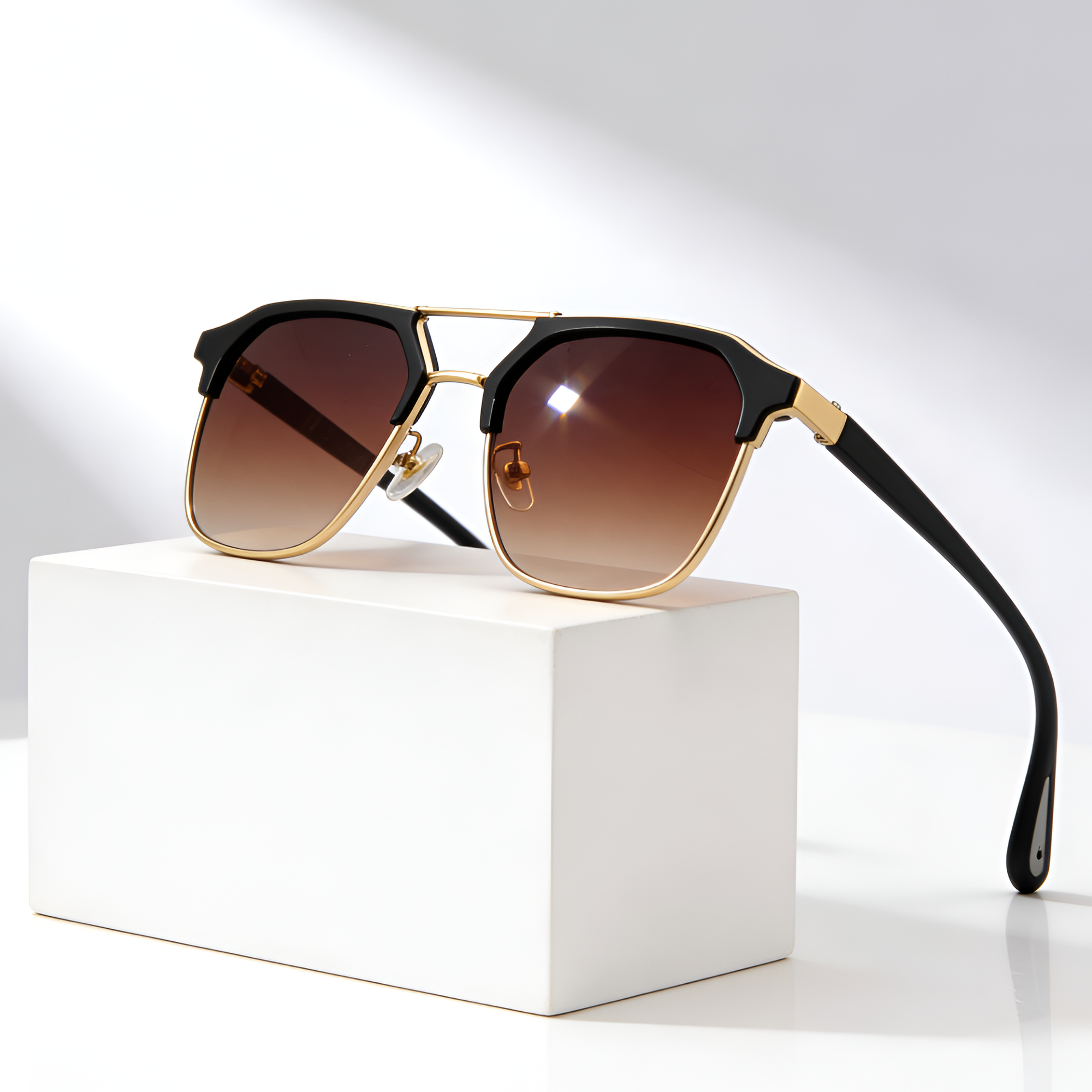 Men's Geometric Frame Polarized Sunglasses - Outdoor Driving