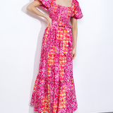 Women's Smocked Waist Tiered Maxi Dress - Summer Outing