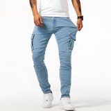 Men's Slim Fit Multi-Pocket Cargo Pants - Casual Wear