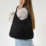 Women's Suede Large Hobo Bag - Daily Casual