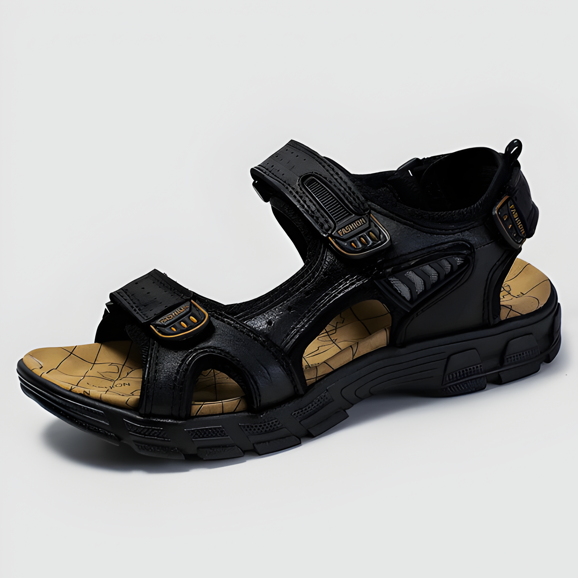 Men's Sandal Adjustable Straps Rugged Sole - Outdoor Casual