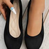 Women's Textured Flats - Summer Shoes