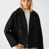 Women's Double Breasted Pea Coat - Casual Chic