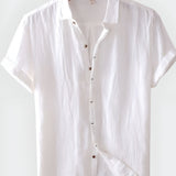 Men's Button Down Shirt - Summer Casual Wear