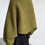 Women's Ribbed Knit Shrug Sweater - Casual Wear