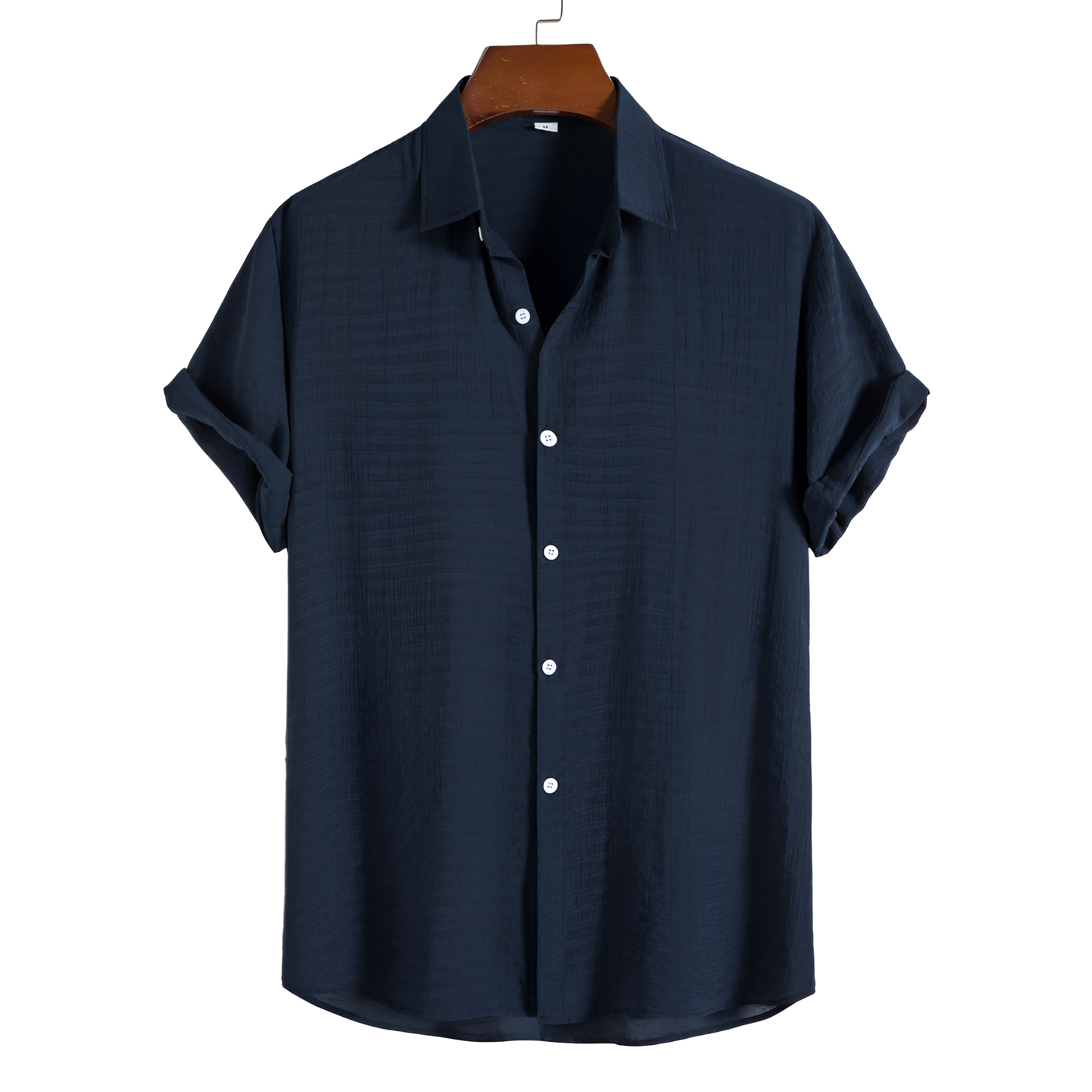 Men's Short Sleeve Button Up Shirt - Casual Wear
