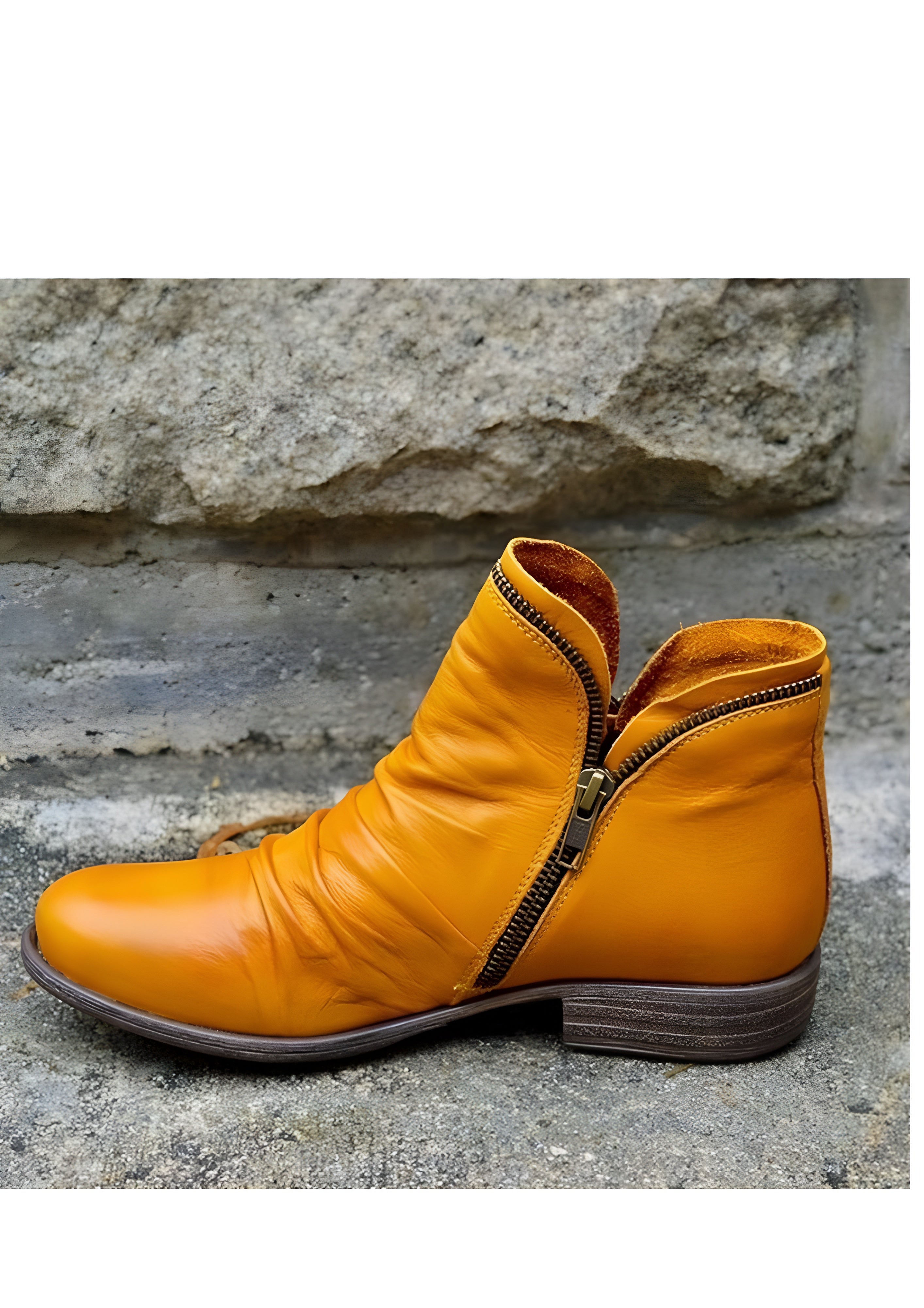 Women’s Leather Ankle Boots - Autumn Outdoor Wear