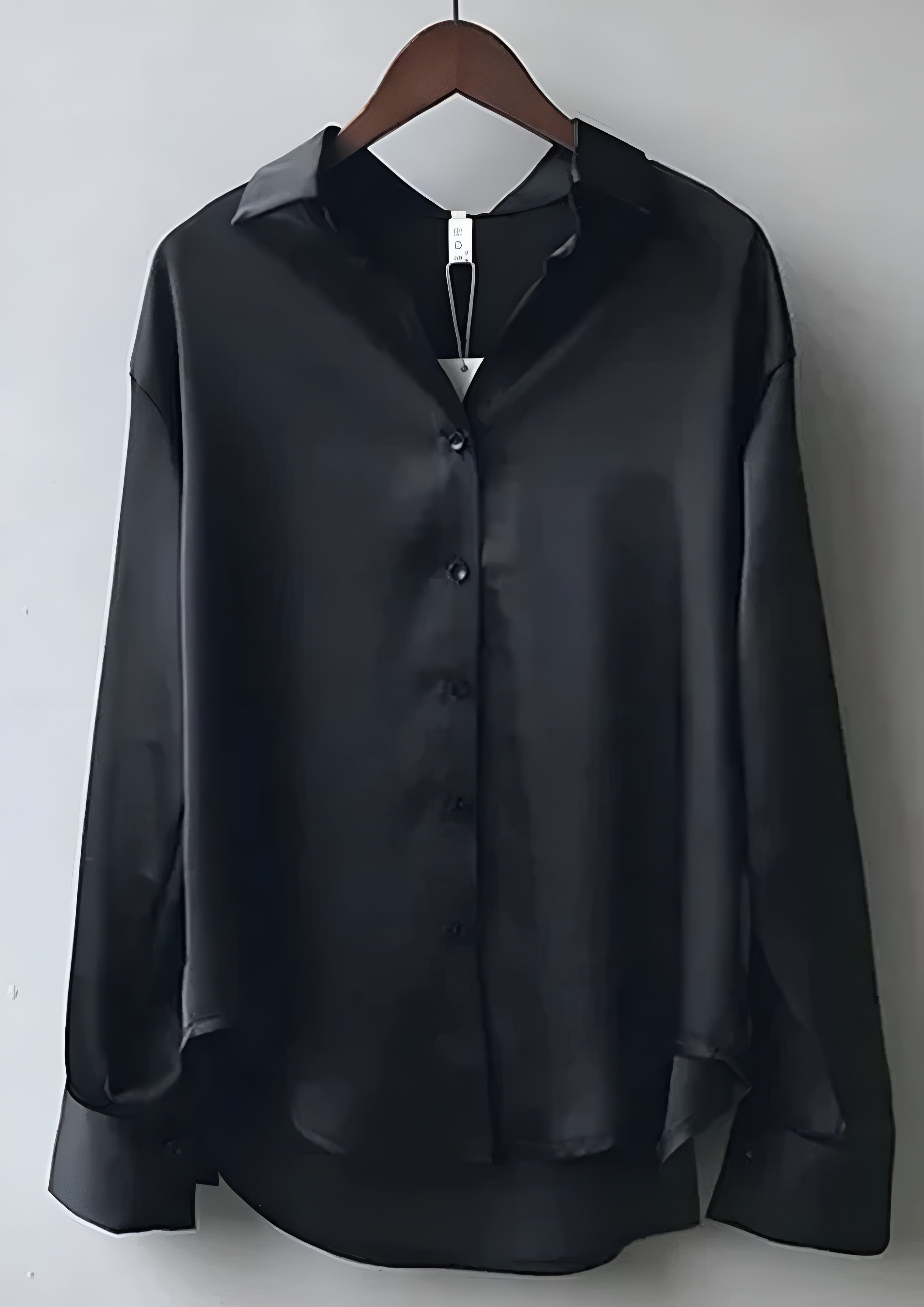 Women’s Long Sleeve Button Down Blouse - Casual Office Wear