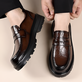 Men's Chunky Platform Penny Loafers - Business Casual