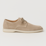 Men's Suede Finish Lace Up Oxford Shoes - Smart Casual
