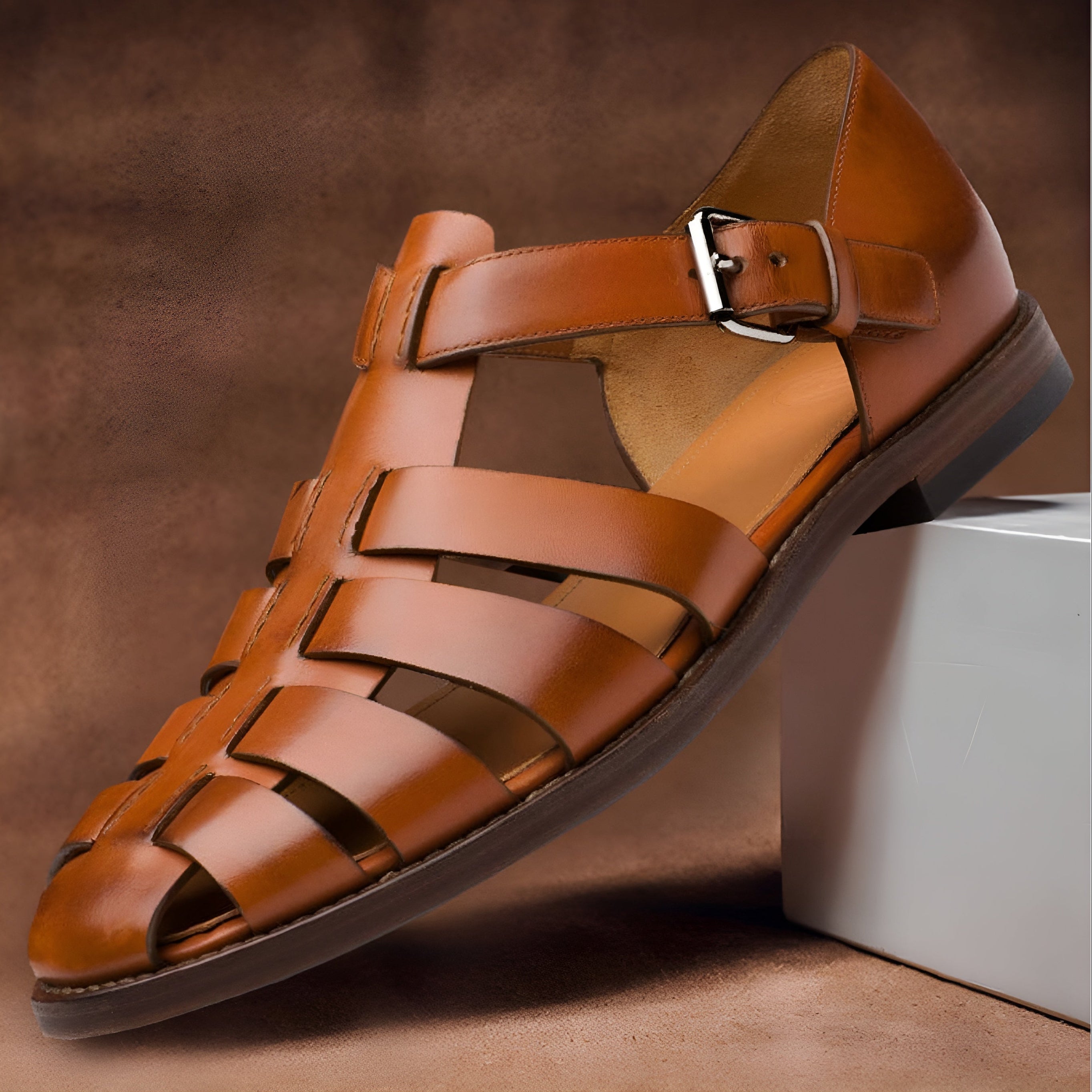 Women's Close Toe Woven Sandals - Summer Casual Wear