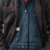 Men's Plaid Relaxed Work Jacket - Casual Wear