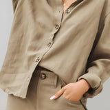 Women's Button Down Shirt - Summer Casual Wear