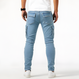 Men's Slim Fit Multi-Pocket Cargo Pants - Casual Wear