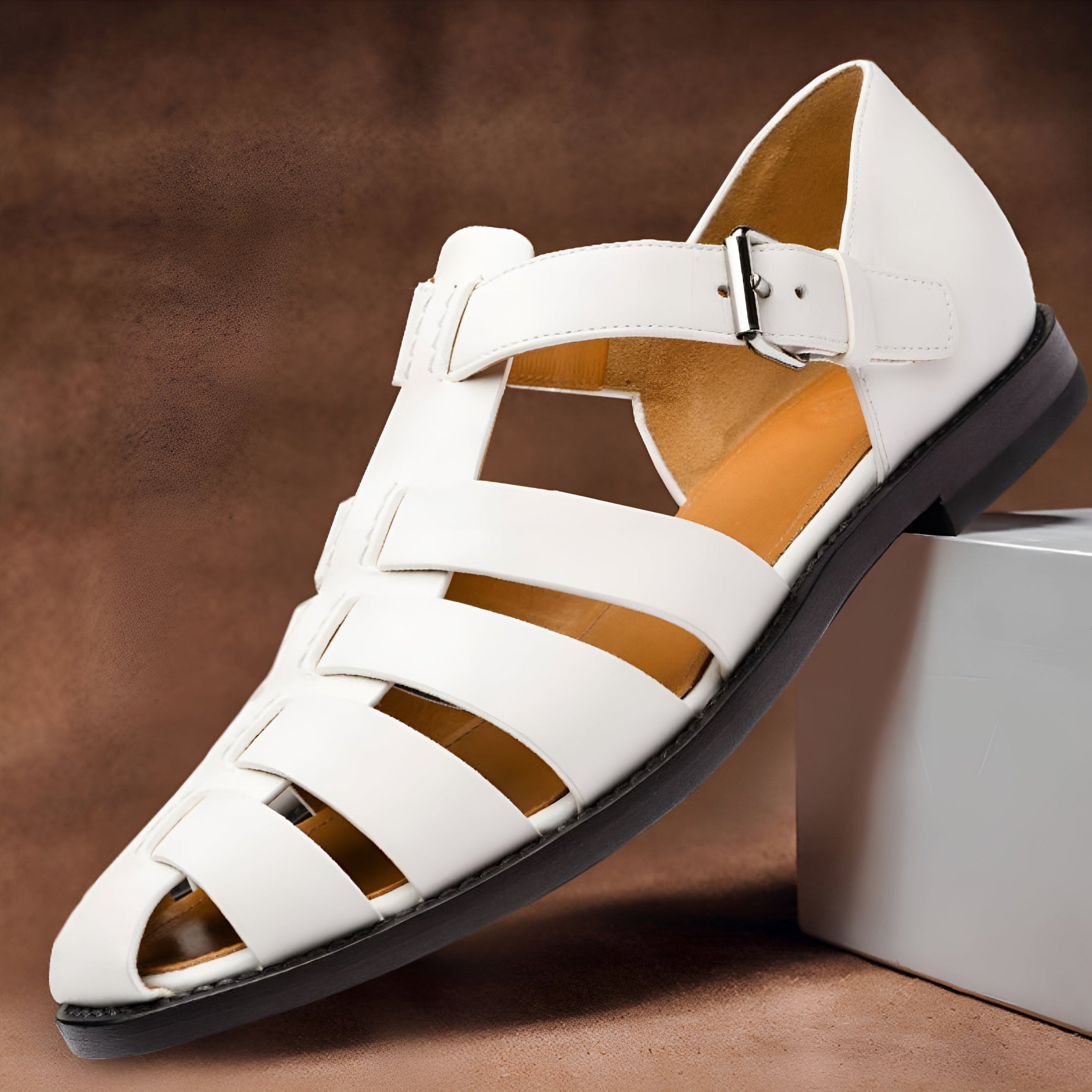 Women's Close Toe Woven Sandals - Summer Casual Wear