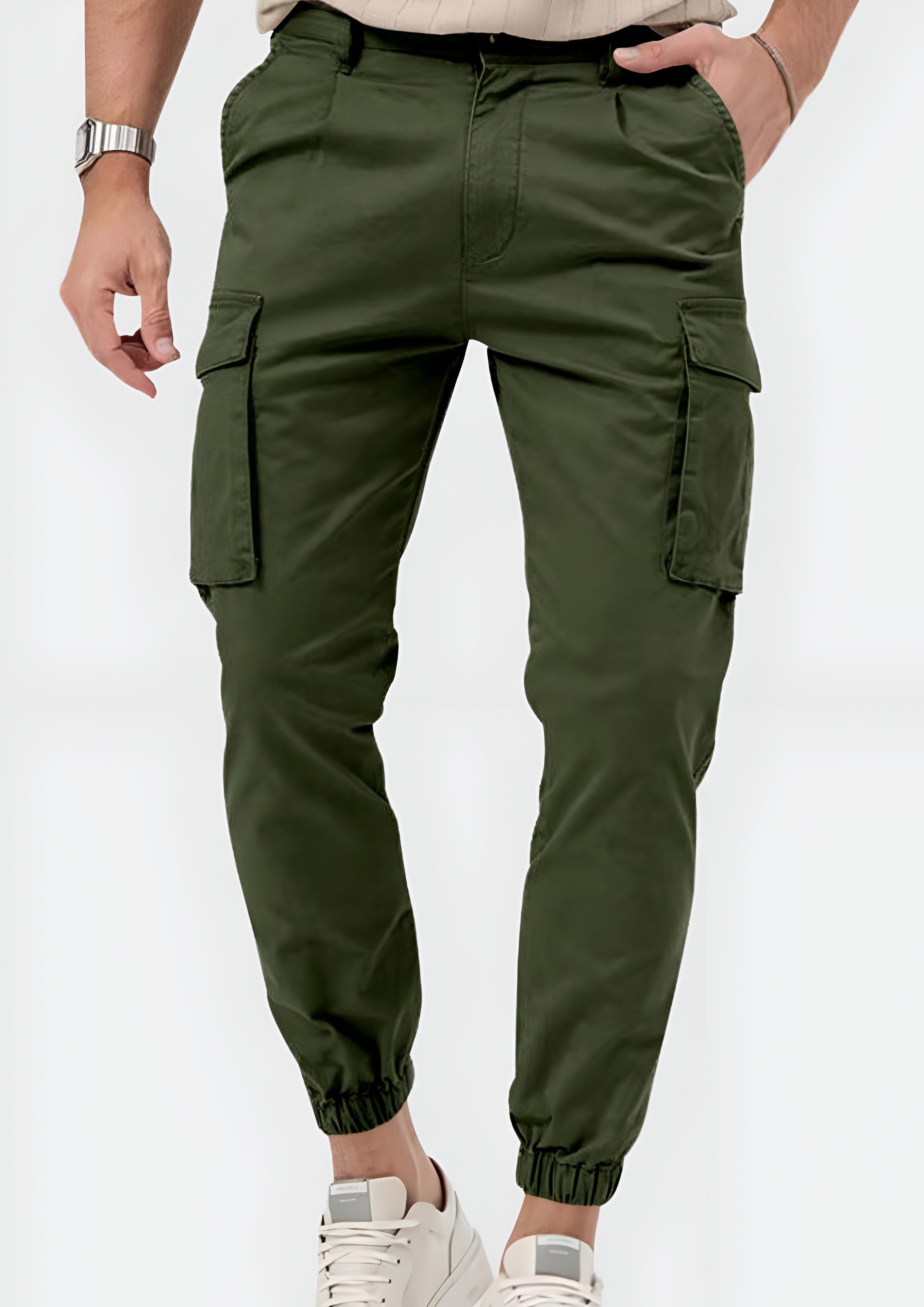 Men Slim Fit Joggers Cargo - Street Wear
