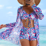 Women's Swimsuit Set Geometric Print - Resort Wear