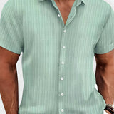 Men's Ribbed Short Sleeve - Summer Wear