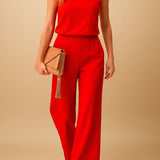 Women’s Wide Leg Jumpsuit – Smart Casual Wear