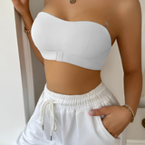 Women's Seamless Anti-Slip Bandeau Bra - Casual Everyday Wear