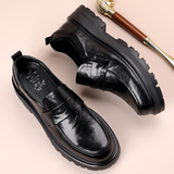 Men's Chunky Platform Penny Loafers - Business Casual
