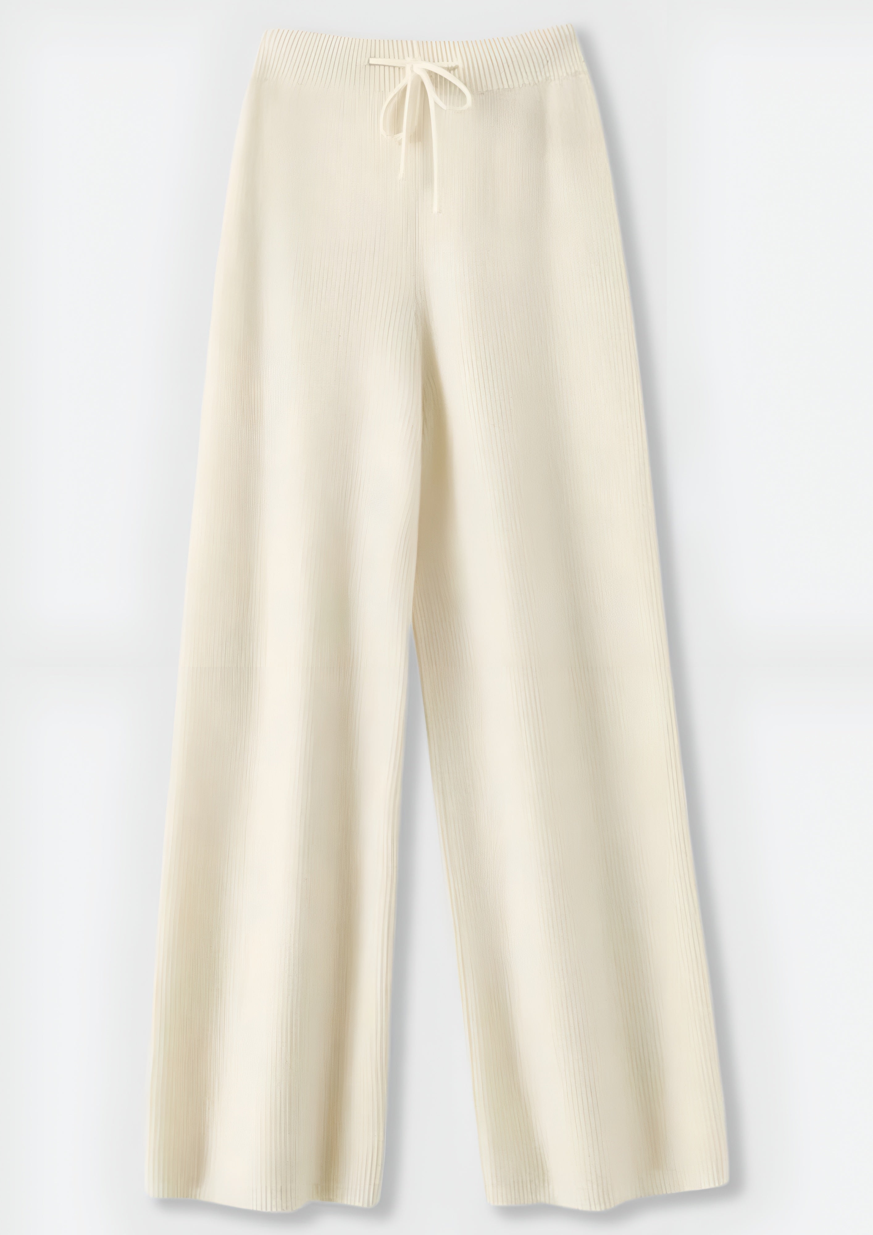 Women's Pleated Wide Leg Pants - Casual Loungewear