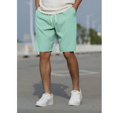 Men's Drawstring Elastic Waist Casual Shorts - Everyday Wear