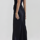 Women's Strapless Corset Maxi Dress - Formal Evening Wear