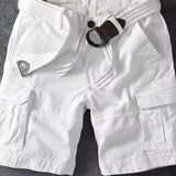 Men's Belted Cargo Shorts - Summer Casual Wear