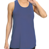 Women's Racerback Longline Tank Top - Athletic Wear