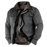 Men's Sherpa Lined Padded Jacket - Outdoor Casual Wear