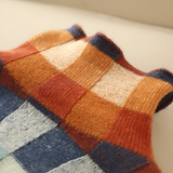 Women's Plaid Turtleneck Sweater - Casual Workwear