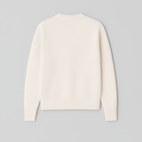 Women's Crew Neck Knit Sweater - Casual Wear
