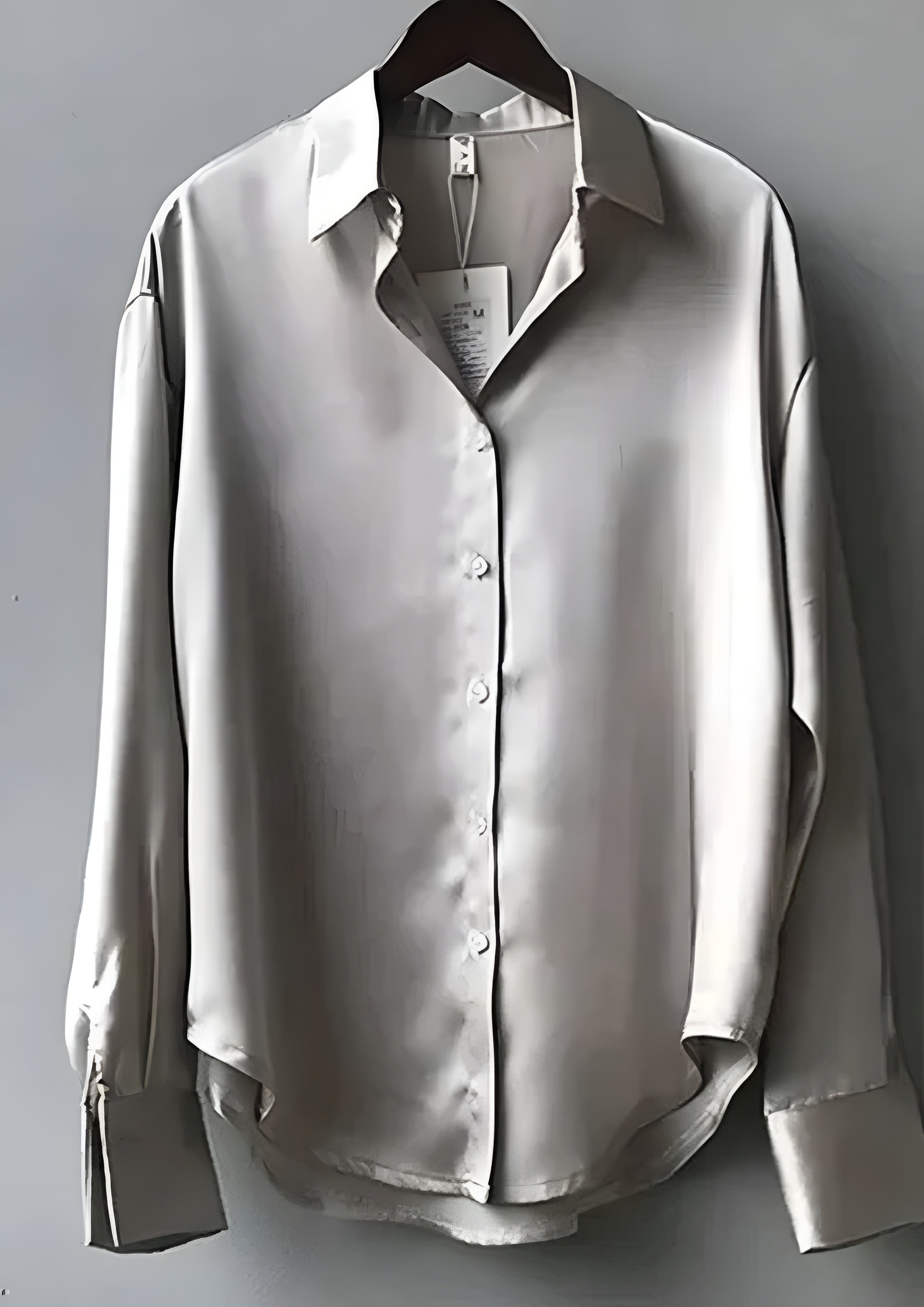 Women’s Long Sleeve Button Down Blouse - Casual Office Wear