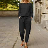 Women's Long Sleeve Two Piece Set - Casual Daily Wear