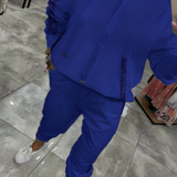 Women's Sequin Trim Hooded Tracksuit - Casual Loungewear
