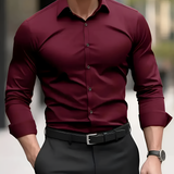 Men's Slim Fit Stretch Dress Shirt - Office Wear
